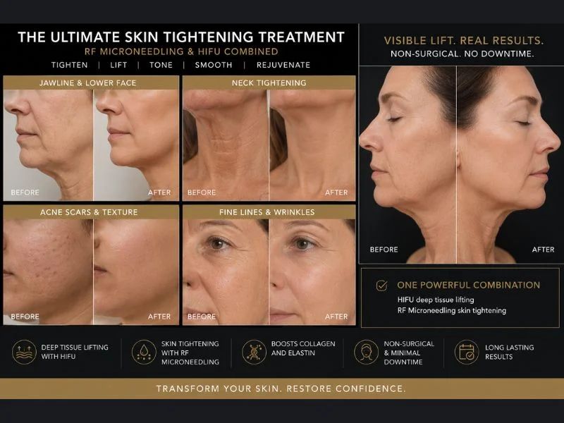 Results of combined treatment for the ultimate skin tightening treatment Olney